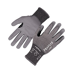 ergodyne ProFlex 7071 ANSI A7 PU Coated CR Gloves, EN388: 4X42F, 9" Long, Medium, Gray, 12 Pairs (18063)