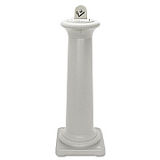 Rubbermaid Commercial GroundsKeeper Tuscan Receptacle, 22.05 gal, 13 dia x 38.38h, Sandstone (9W300SST)