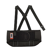 ergodyne ProFlex 1600 Standard Elastic Back Support Brace, 3X-Large, 46" to 52" Waist, Black (11107)