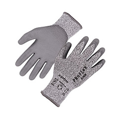 ergodyne ProFlex 7030 ANSI A3 PU Coated CR Gloves, EN388: 4X42C, 9" Long, Large, Gray, 12 Pairs (10454)