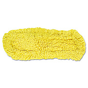 Rubbermaid Commercial Trapper Commercial Dust Mop, Looped-end Launderable, 5" x 18", Yellow (J15200YEL)