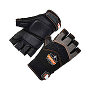 ergodyne ProFlex 900 Half-Finger Impact Gloves, EN388: 1121X, Large, Black, Pair (17694)