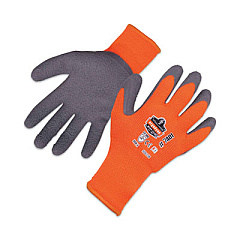 ergodyne ProFlex 7401-CASE Coated Lightweight Winter Gloves, EN388: 2131X, 9" Long, Large, Orange, 144 Pairs/Carton (17894)
