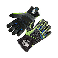 ergodyne ProFlex 925WP Performance Dorsal Impact-Reducing Thermal Waterproof Gloves, EN388: 3323XP, XX-Large, Black/Lime, Pair (18106)