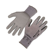 ergodyne ProFlex 7024 ANSI A2 PU Coated CR Gloves, EN388: 4X42B, 7" Long, Small, Gray, Pair (10402)