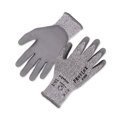 ergodyne ProFlex 7030 ANSI A3 PU Coated CR Gloves, EN388: 4X42C, 9" Long, X-Large, Gray, 12 Pairs (10455)