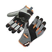 ergodyne ProFlex 710 Heavy-Duty Mechanics Gloves, 9" Long, XX-Large, Gray, Pair (17046)