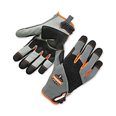 ergodyne ProFlex 710 Heavy-Duty Mechanics Gloves, 9" Long, XX-Large, Gray, Pair (17046)