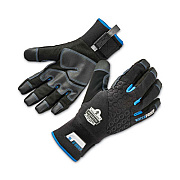ergodyne ProFlex 818WP Thermal WP Gloves with Tena-Grip, EN388: 3423X, 9" Long, Medium, Black, Pair (17383)
