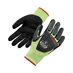 ergodyne ProFlex 7141 ANSI A4 DIR Nitrile-Coated CR Gloves, EN388: 4X42DP, 9" Long, XX-Large, Lime, 72 Pairs/Carton (17836)