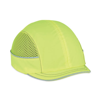 ergodyne Skullerz 8950 Bump Cap Hat, Micro Brim, Lime (23331)