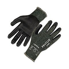 ergodyne ProFlex 7070 ANSI A7 Nitrile Coated CR Gloves, EN388: 4X42F, 9" Long, Large, Green, Pair (18044)