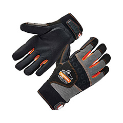 ergodyne ProFlex 9002 Certified Full-Finger Anti-Vibration Gloves, EN388: 2121X, Medium, Black, Pair (17703)