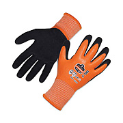 ergodyne ProFlex 7551 ANSI A5 Coated Waterproof CR Gloves, EN388: 4X43E, 10.5" Long, Large, Orange, Pair (17674)