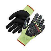 ergodyne ProFlex 7141 ANSI A4 DIR Nitrile-Coated CR Gloves, EN388: 4X42DP, 9" Long, Medium, Lime, 72 Pairs/Carton (17833)