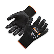 ergodyne ProFlex 7001 Nitrile-Coated Gloves, EN388: 4121X, 9" Long, Large, Black, 144 Pairs/Carton (17854)