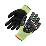 ergodyne ProFlex 7141 ANSI A4 DIR Nitrile-Coated CR Gloves, EN388: 4X42DP, 9" Long, Large, Lime, Pair (17914)