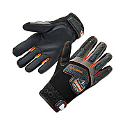 ergodyne ProFlex 9015F(x) Certified Anti-Vibration Gloves with Dorsal Protection, EN388: 2121X, Large, Black, Pair (17304)