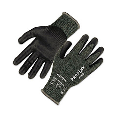 ergodyne ProFlex 7070 ANSI A7 Nitrile Coated CR Gloves, EN388: 4X42F, 9" Long, Large, Green, 12 Pairs (18034)