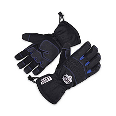 ergodyne ProFlex 819WP Extreme Thermal WP Gloves, EN388: 4222B, 9" Long, Small, Black, Pair (17612)