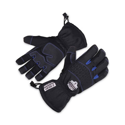 ergodyne ProFlex 819WP Extreme Thermal WP Gloves, EN388: 4222B, 9" Long, Small, Black, Pair (17612)