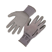 ergodyne ProFlex 7024 ANSI A2 PU Coated CR Gloves, EN388: 4X42B, 9" Long, X-Large, Gray, 12 Pairs (10395)