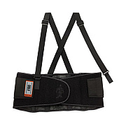 ergodyne ProFlex 100 Economy Spandex Back Support Brace, Large, 34" to 38" Waist, Black (11384)