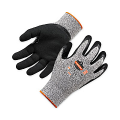 ergodyne ProFlex 7031 ANSI A3 Nitrile-Coated CR Gloves, EN388: 4X42C, 10" Long, Large, Gray, 144 Pairs/Carton (17884)