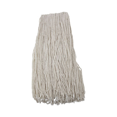Boardwalk Premium Cut-End Wet Mop Heads, Rayon, 24 oz, White, 12/Carton (224RCT)