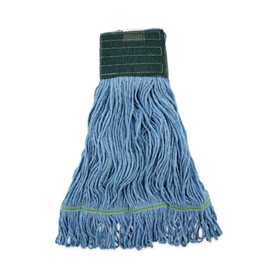 Boardwalk Mop Head, Premium Standard Head, Cotton/Synthetic Fiber, Medium, Blue, 12/Carton (402BL)