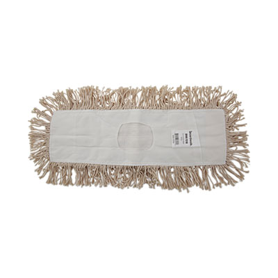 Boardwalk Industrial Dust Mop Head, Hygrade Cotton, 18 x 5, White (1318)