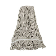 Boardwalk Mop Head, Loop Web/Tailband, Value Standard, Cotton, #32, White, 12/Carton (4032C)