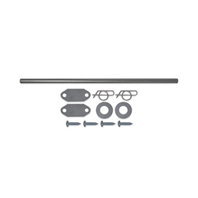 Rubbermaid Commercial Mega BRUTE Waste Collector Replacement Axle Kit, Silver (9W71L3)