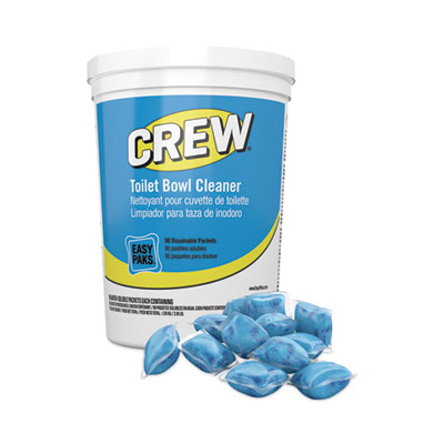 Diversey Crew Easy Paks Toilet Bowl Cleaner, Fresh Floral Scent, 0.5 oz Packet, 90 Packets/Tub, 2 Tubs/Carton (CBD540731)