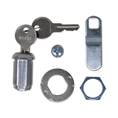 Rubbermaid Commercial Replacement Lock and Keys for Housekeeping Carts, Silver (FG6191L10000)