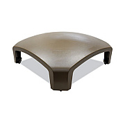 Rubbermaid Commercial Landmark Series Replacement Part, Hood Top, 26w x 26d x 11.25h, Driftwood (3975L1DRI)