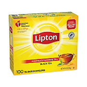 Lipton Tea Bags, Black, 100/Box (291)