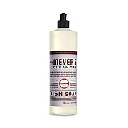 Mrs. Meyer's Dish Soap, Lavender Scent, 16 oz Bottle, 6/Carton (370041)