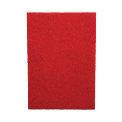 Boardwalk Buffing Floor Pads, 28 x 14, Red, 10/Carton (402814RED)