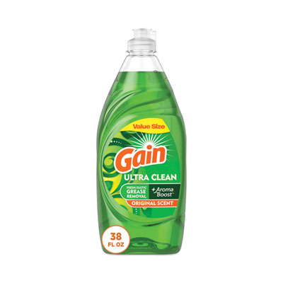 Dishwashing Liquid, Gain Original, 38 oz Bottle, 8/Carton (74346)