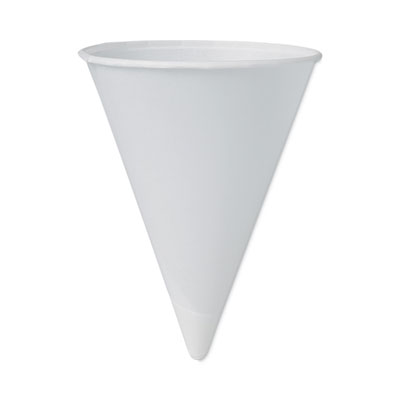 SOLO Cone Water Cups, ProPlanet Seal, 4 oz, Paper, White, 200/Pack (4BR)