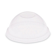 SOLO Dome-Top Cold Cup Lids, Fits 2.5 oz to 9 oz Cold Cups, Plastic, Clear, 2,500/Carton (DL620)