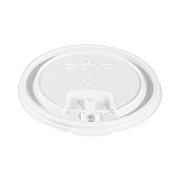 SOLO Lift Back and Lock Tab Lids for Paper Cups, Fits 10 oz to 24 oz Hot Cups, Plastic, White, 100/Sleeve, 10 Sleeves/Carton (LB3161)