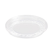 SOLO Bare Eco-Forward RPET Deli Container Lids, Recessed Lid, Fits 8 oz Containers, Clear, Plastic, 50/Pack, 10 Packs/Carton (LG8R)