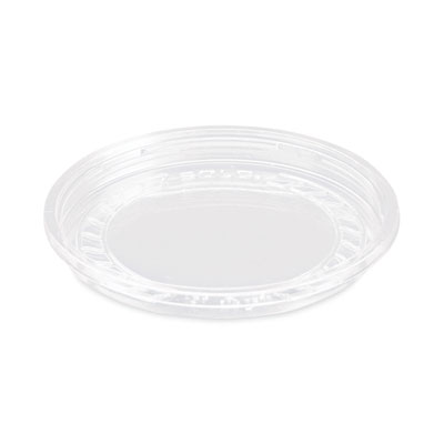 SOLO Bare Eco-Forward RPET Deli Container Lids, Recessed Lid, Fits 8 oz Containers, Clear, Plastic, 50/Pack, 10 Packs/Carton (LG8R)