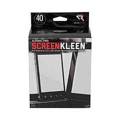 Read Right Alcohol-Free ScreenKleen Wet Wipes, Cloth, 5 x 5, Unscented, 40/Box (RR1391)
