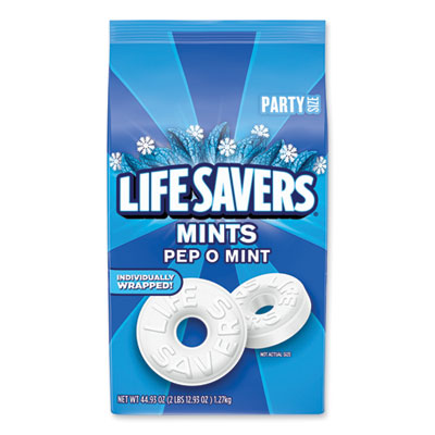 LifeSavers Hard Candy Mints, Pep-O-Mint, 44.93 oz Bag (27625)