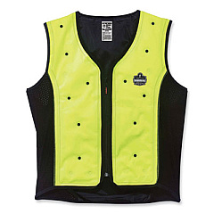 ergodyne Chill-Its 6685 Premium Dry Evaporative Cooling Vest with Zipper, Nylon, 3X-Large, Lime (12677)
