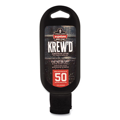 ergodyne Krewd 6352 SPF 50 Sunscreen Lotion, 1.5 oz Bottle, 12/Carton (16632)