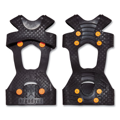 ergodyne Trex 6300TC One-Piece Slip-on Tungsten Carbide Ice Cleats, 2X-Large, Black, Pair (16736)